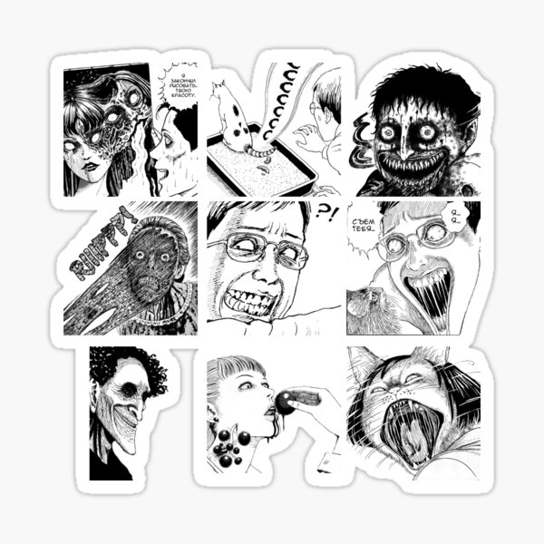 Sale Stickers Tomie Junji Ito Pack 05 Sticker For Sale By Boutaje