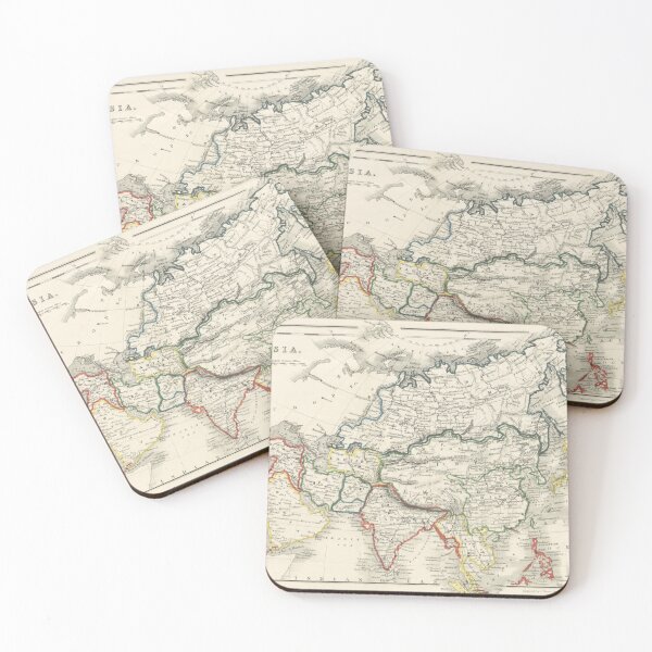 Item preview, Vintage Map of Asia designed and sold by SuziQPrayers427.