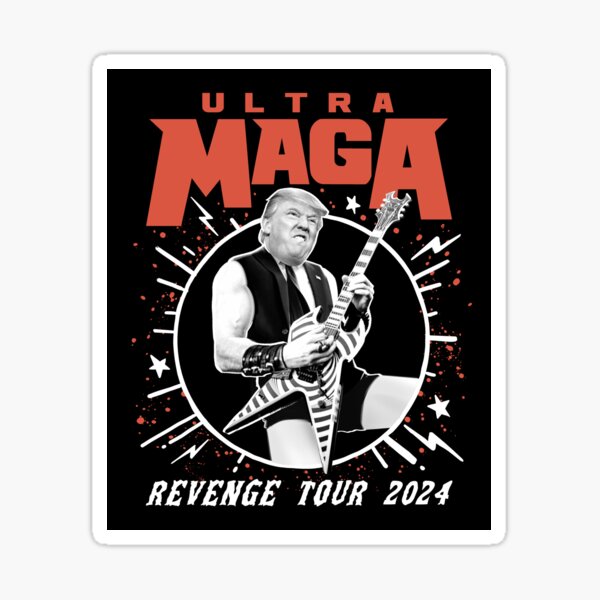 Vista previa del artículo con la obra «Camiseta Ultra Maga Revenge Tour 2024 Camiseta divertida Trump», diseñado y vendido por SiloPressCo.