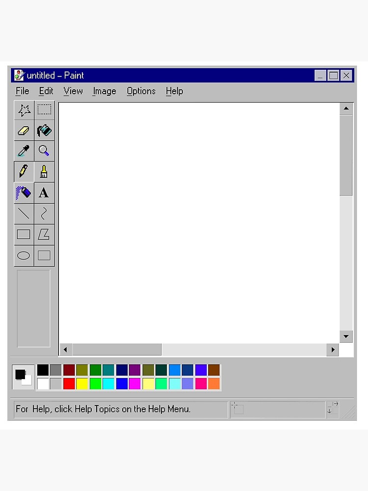 Windows 95 Ms Paint Window