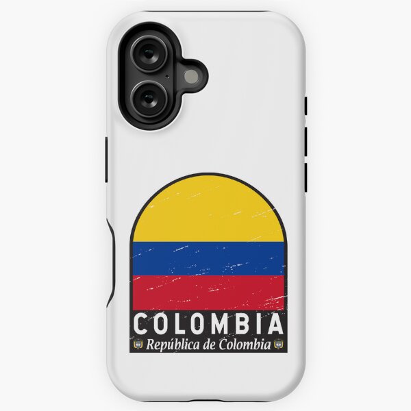 Item preview, Colombia Flag Emblem Distressed Vintage designed and sold by KrisSidDesigns.