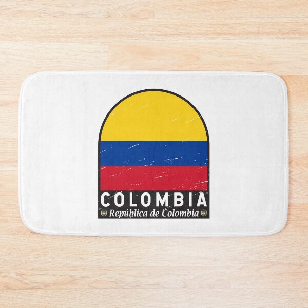 Item preview, Colombia Flag Emblem Distressed Vintage designed and sold by KrisSidDesigns.