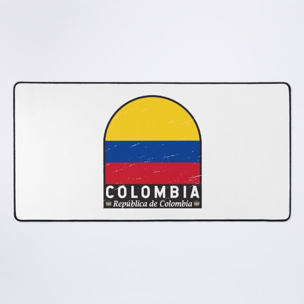 Item preview, Colombia Flag Emblem Distressed Vintage designed and sold by KrisSidDesigns.