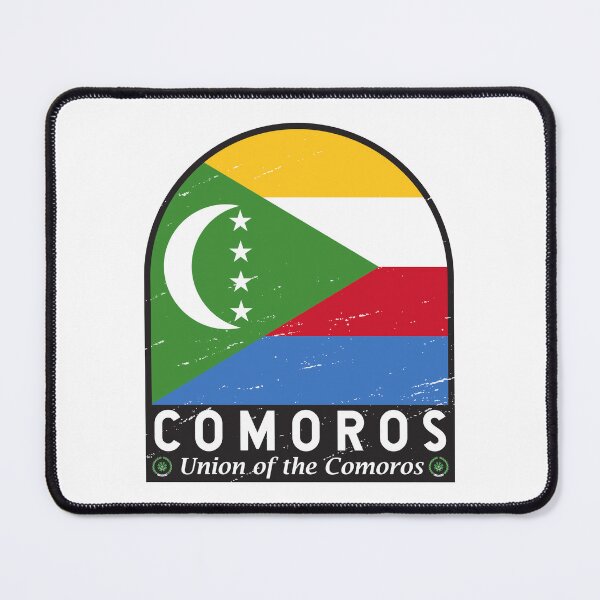 Item preview, Comoros Flag Emblem Distressed Vintage designed and sold by KrisSidDesigns.
