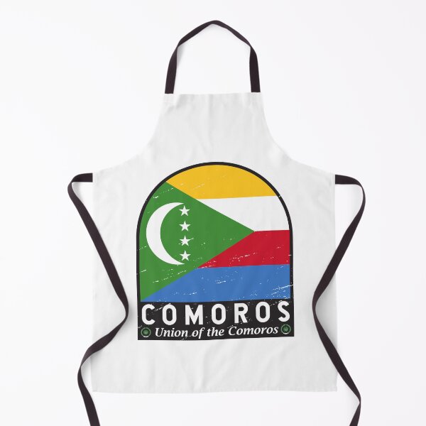 Item preview, Comoros Flag Emblem Distressed Vintage designed and sold by KrisSidDesigns.