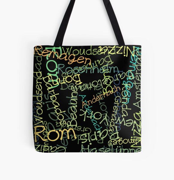 Tote bag hotsell with city names