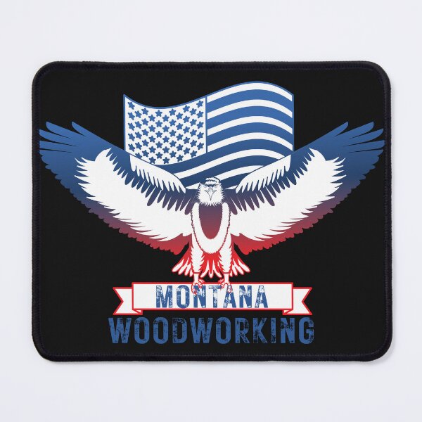 Artikelvorschau, Montana-Holzbearbeitung - Holzbearbeitungs-Zimmerei-Spaß-Grafik - lustige Holzbearbeitungs-Geschenke entworfen und verkauft von WoodWorkingInc.