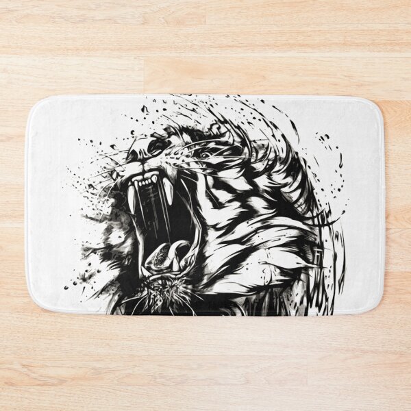 Item preview, Roaring Black and White Tiger - Tiger Lover  designed and sold by TheEndlessStore.