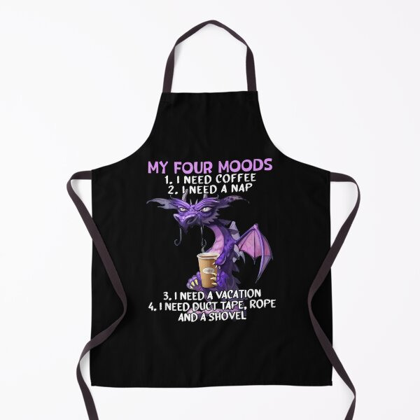 Item preview, My Four Moods I Need Coffee I Need A Nap Dragon Coffee Lover designed and sold by Bridge Galson.