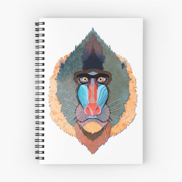 Item preview, the muzzle of a monkey with a blue muzzle designed and sold by Kosinskaya.