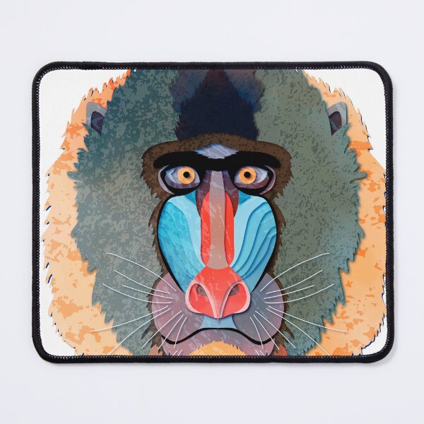 Item preview, the muzzle of a monkey with a blue muzzle designed and sold by Kosinskaya.