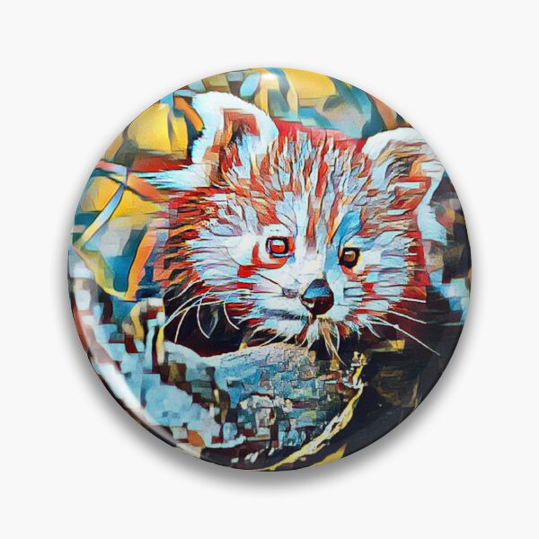 Item preview, Modern Pop Art Portrait Red Panda Art designed and sold by TheWildFlix.