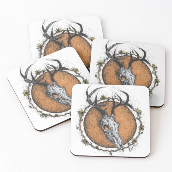 Item preview, Skull Series: Deer designed and sold by Jessieisaninja.