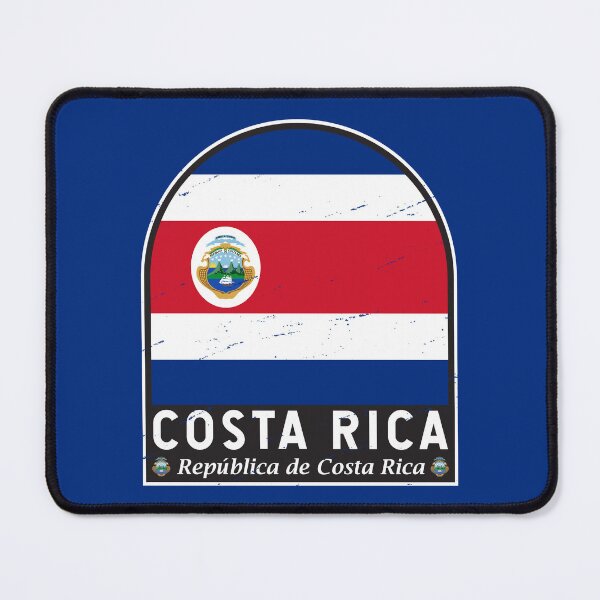 Item preview, Costa Rica Flag Emblem Distressed Vintage designed and sold by KrisSidDesigns.