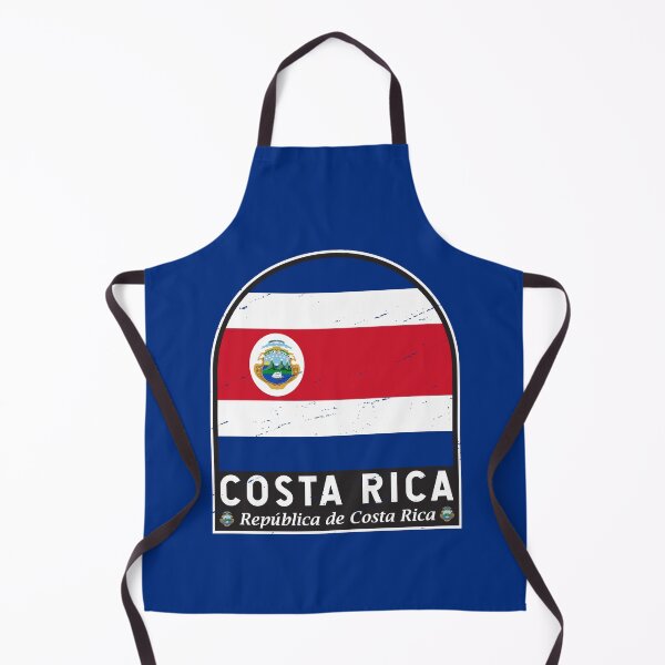 Item preview, Costa Rica Flag Emblem Distressed Vintage designed and sold by KrisSidDesigns.