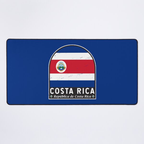 Item preview, Costa Rica Flag Emblem Distressed Vintage designed and sold by KrisSidDesigns.