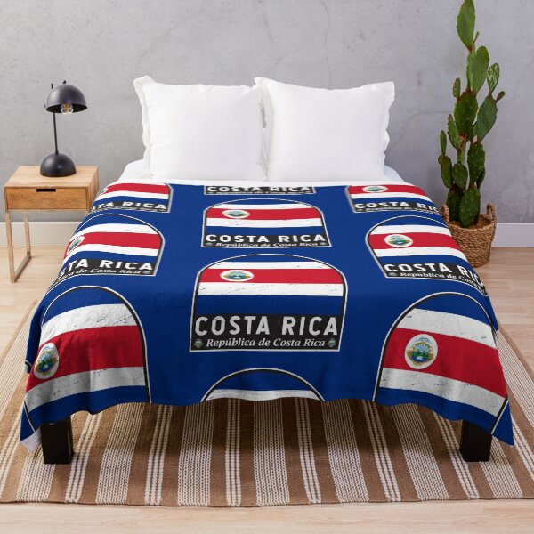 Item preview, Costa Rica Flag Emblem Distressed Vintage designed and sold by KrisSidDesigns.