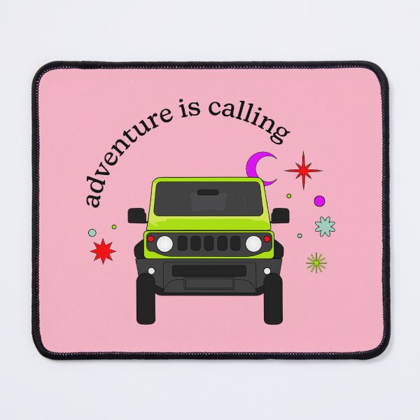 Item preview, Kinetic Yellow Suzuki Jimny | Adventure is Calling designed and sold by stoicjimny.