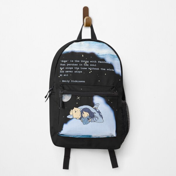 Item preview, Summer Reading Oceans of Possibilities - Gift for book lover, Emily Dickinson-'Hope' is the thing with feathers That perches in the soul And sings the tune without the words And never stops At all designed and sold by zicutza.