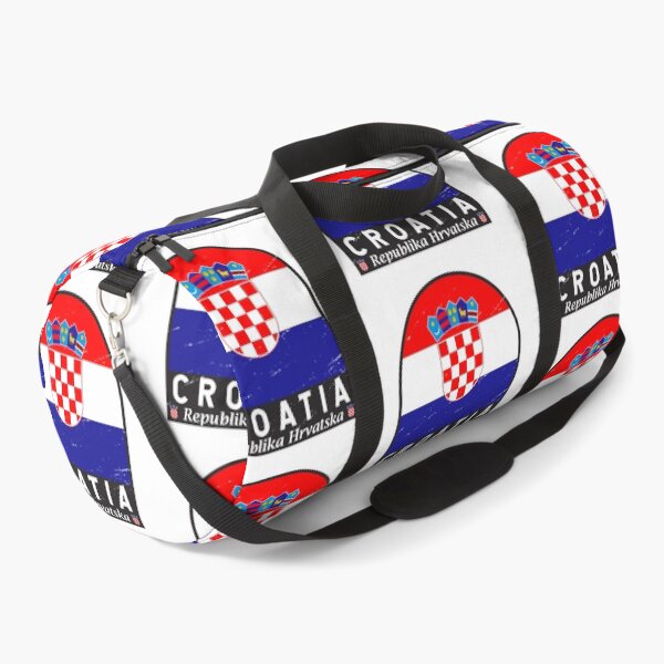 Item preview, Croatia Flag Emblem Distressed Vintage designed and sold by KrisSidDesigns.