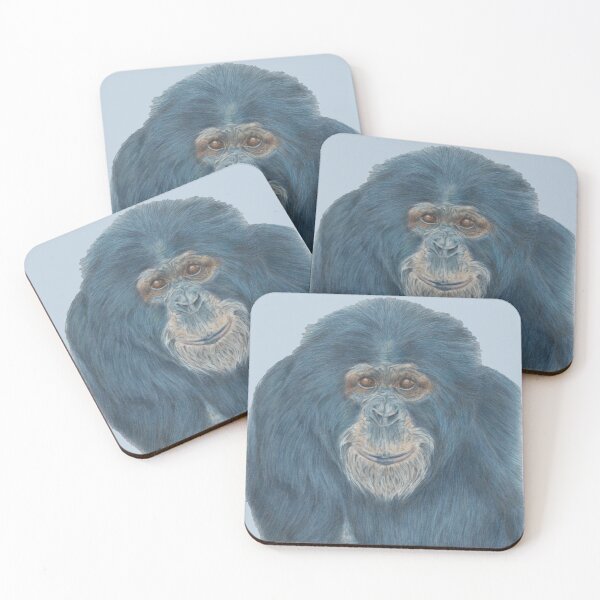 Item preview, chimpanzee drawing designed and sold by MurielCarmet.