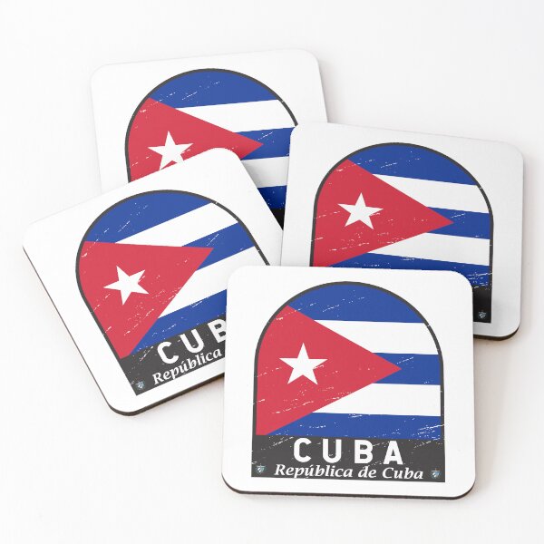 Item preview, Cuba Flag Emblem Distressed Vintage designed and sold by KrisSidDesigns.