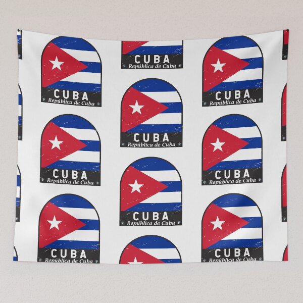 Item preview, Cuba Flag Emblem Distressed Vintage designed and sold by KrisSidDesigns.