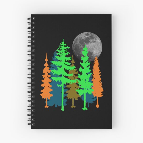Item preview, Pine trees under full moon designed and sold by pallkris.