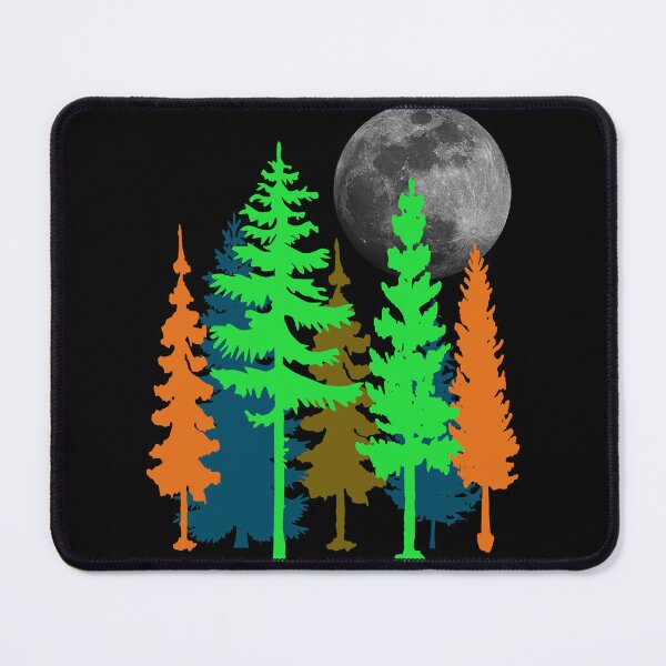 Item preview, Pine trees under full moon designed and sold by pallkris.