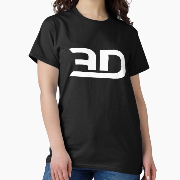 Vista previa del artículo con la obra «Logotipo minimalista en 3D, blanco», diseñado y vendido por Team3DMJ.