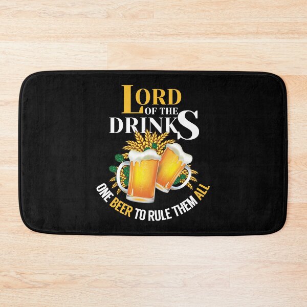 Item preview, Lord of the Drinks beer lover drinking quote designed and sold by portrait4you.