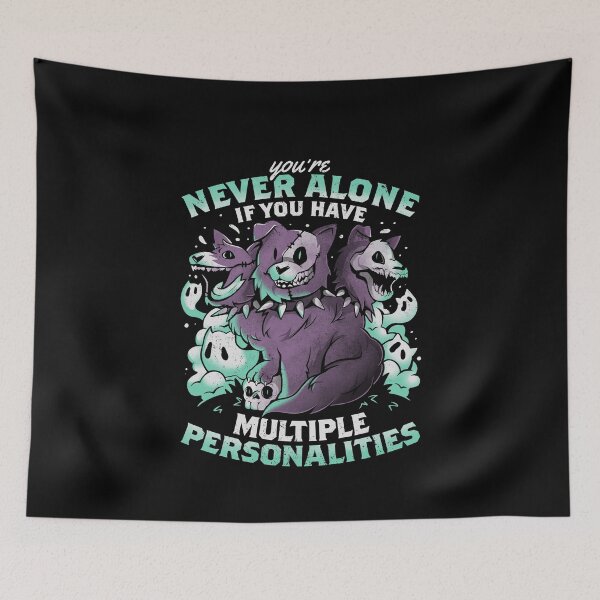 Item preview, Multiple Personalities - Funny Evil Hell Dog Gift designed and sold by EduEly.
