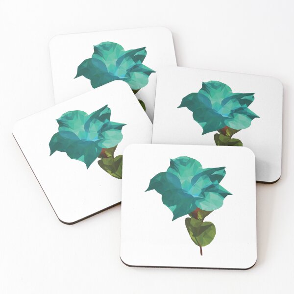 Item preview, Turquoise flower lowpoly transparent designed and sold by xP42.