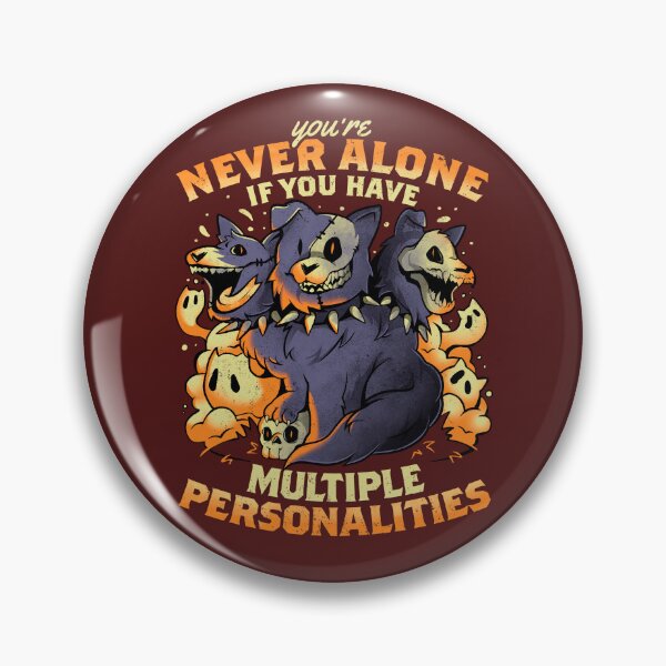 Item preview, Multiple Personalities - Funny Evil Hell Dog Gift designed and sold by EduEly.