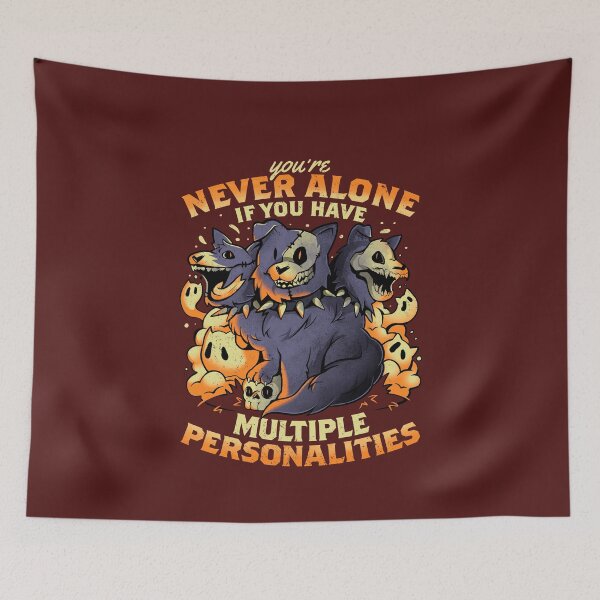 Item preview, Multiple Personalities - Funny Evil Hell Dog Gift designed and sold by EduEly.