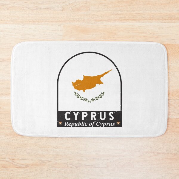 Item preview, Cyprus Flag Emblem Distressed Vintage designed and sold by KrisSidDesigns.
