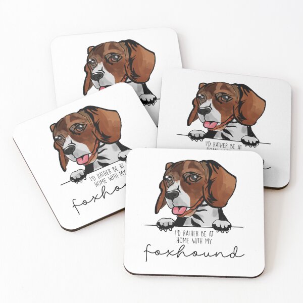 Item preview, I’d rather be at home with my Foxhound designed and sold by Little Fuzz Shop.