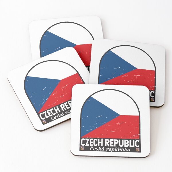 Item preview, Czech Republic Flag Emblem Distressed Vintage Czechia designed and sold by KrisSidDesigns.