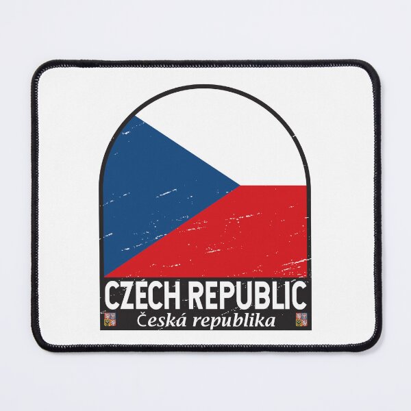 Item preview, Czech Republic Flag Emblem Distressed Vintage Czechia designed and sold by KrisSidDesigns.