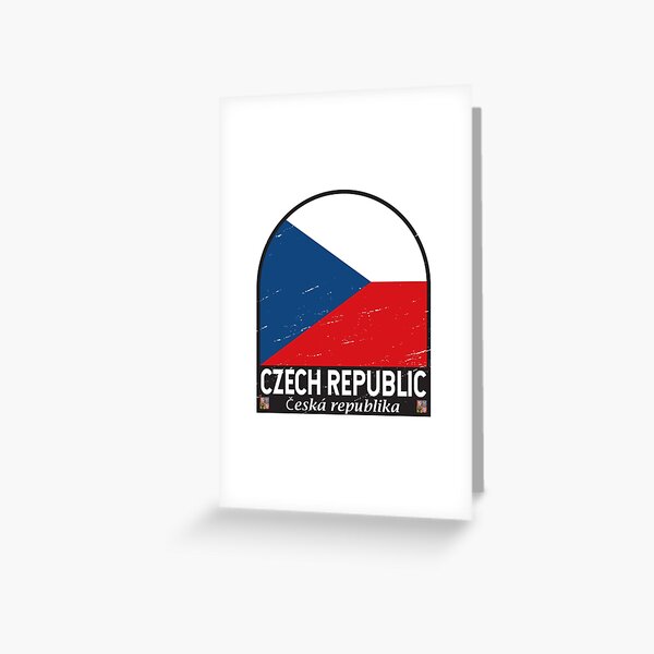 Item preview, Czech Republic Flag Emblem Distressed Vintage Czechia designed and sold by KrisSidDesigns.