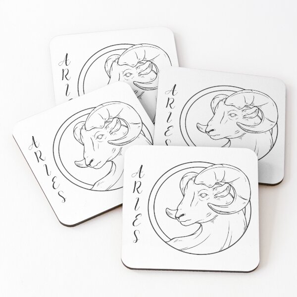 Item preview, Aries Fire Sign Horoscope Design with Ram Head Zodiac designed and sold by SheaLN.