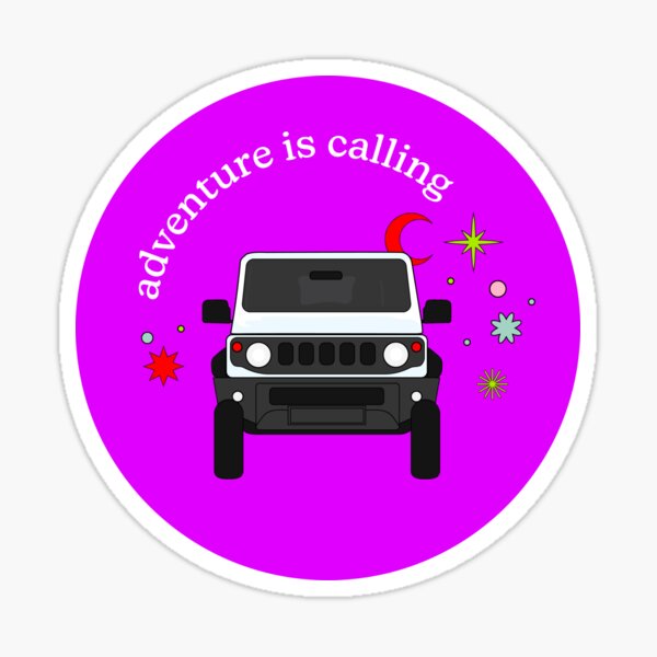 Item preview, Superior White Suzuki Jimny Adventure is Calling designed and sold by stoicjimny.