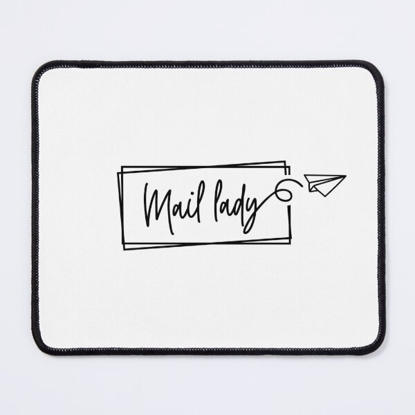 Item preview, Mail Lady, Minimal Design with Paper Plane, Women Mail Carrier, Postal Worker Gifts designed and sold by singRsong.