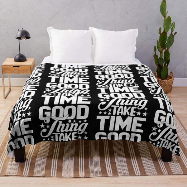 Item preview, Good Thing Take Time Inspirational Motivational Quotes Saying Happy Life Apparel Essential Motivation Inspiration Joy Mood designed and sold by DesignByHeartUK.