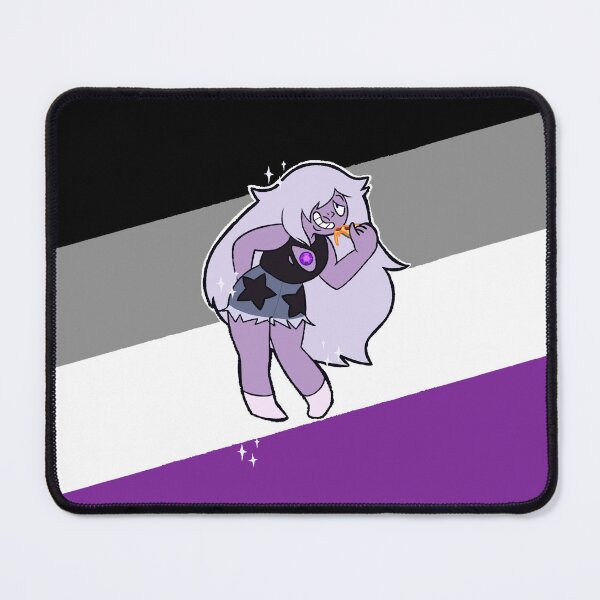 Item preview, Pride Gems Series - Asexual Amethyst designed and sold by HazelTeal.