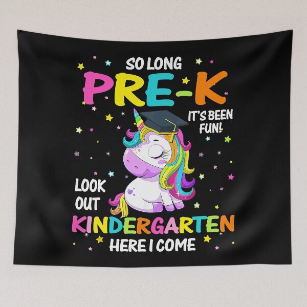 Item preview, So Long Pre-K Kindergarten Here I Come Unicorn Graduation designed and sold by Bridge Galson.
