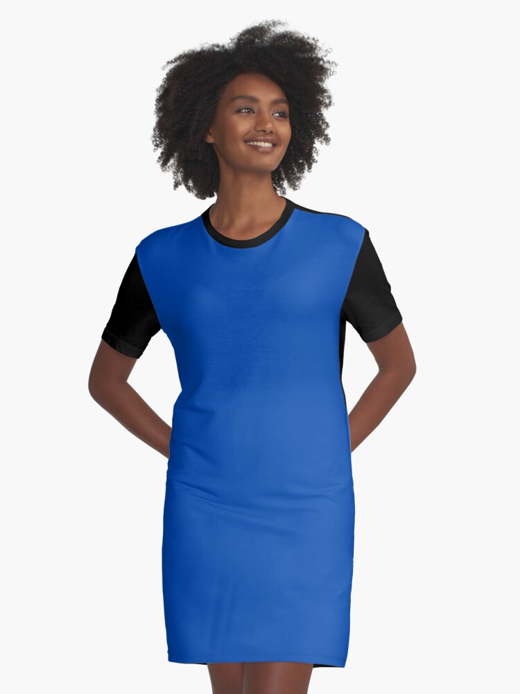 cobalt blue t shirt dress