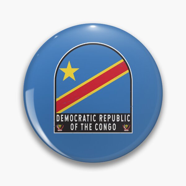 Item preview, Democratic Republic of the Congo Flag Emblem Distressed Vintage designed and sold by KrisSidDesigns.