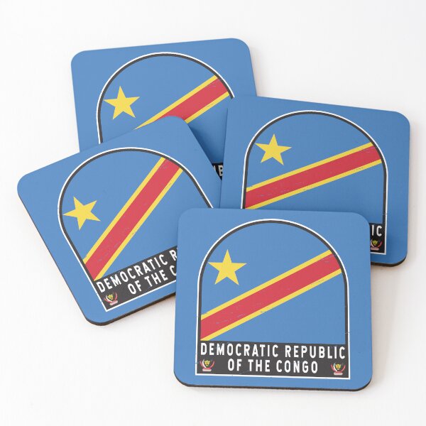 Item preview, Democratic Republic of the Congo Flag Emblem Distressed Vintage designed and sold by KrisSidDesigns.