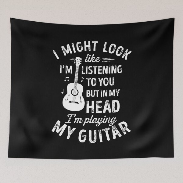 Item preview, I Might Look Like I'm Listening To You Funny Guitar Music designed and sold by Bridge Galson.